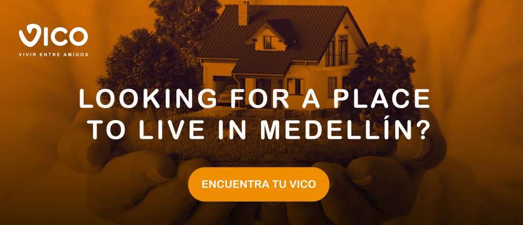 Publicity to find a room in a shared housing in Medellin with VICO